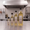 Gamme d'huile neutre infusée à l'arôme naturel de truffe blanche du Piémont, INT 01, quatre contenances